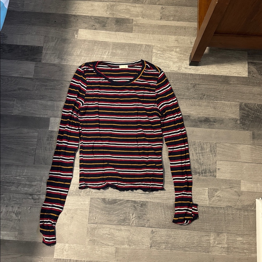 Striped Long Sleeve Top